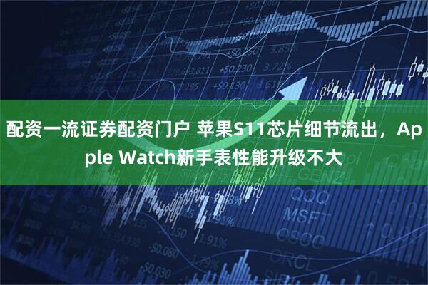 配资一流证券配资门户 苹果S11芯片细节流出，Apple Watch新手表性能升级不大